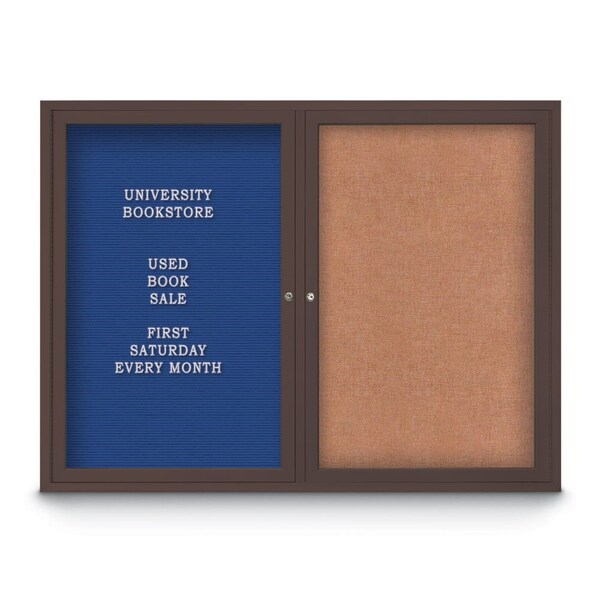 Corkboard, 18"x24", Rubber/Black